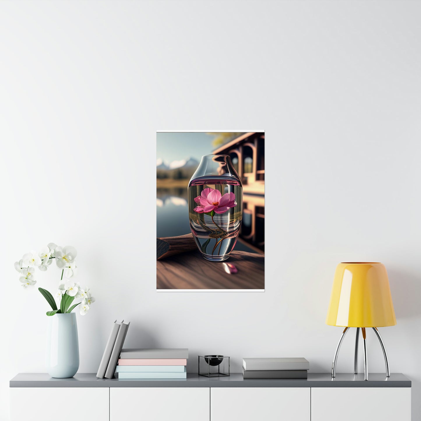 Premium Matte Vertical Posters Pink Magnolia 3