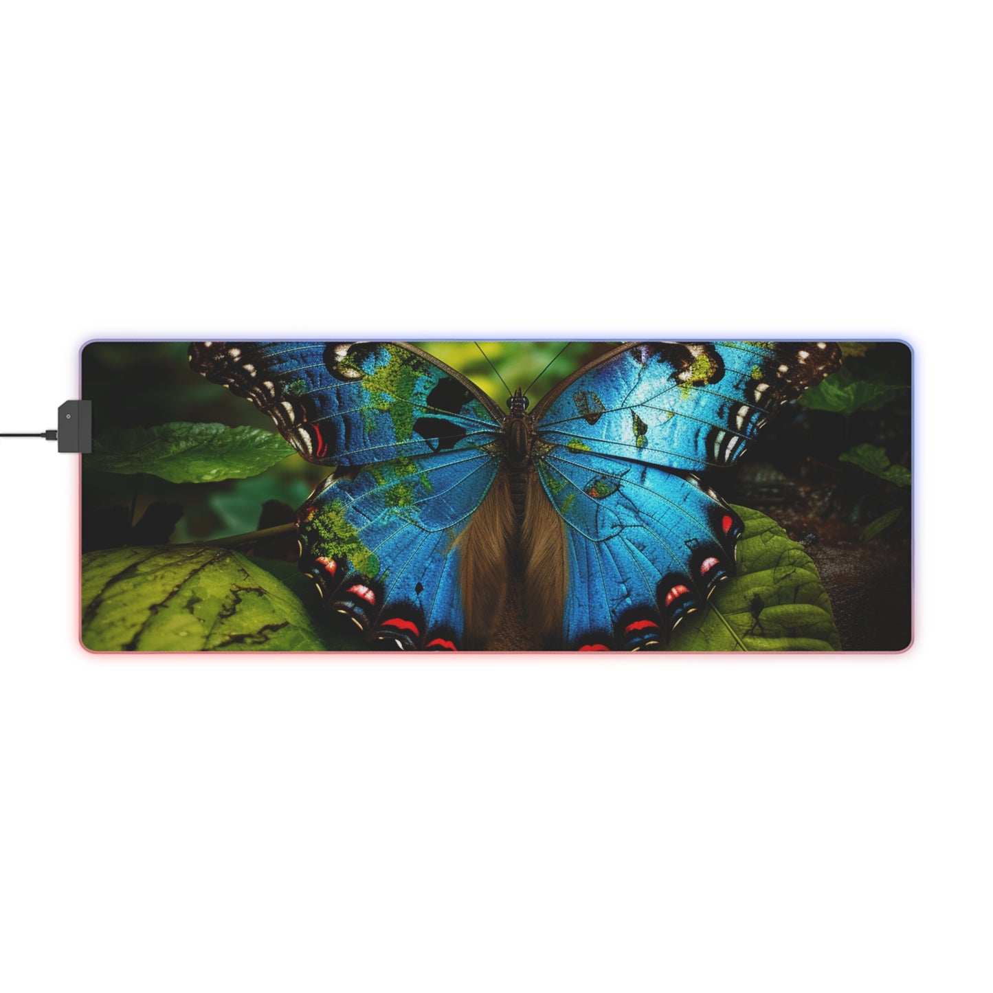 LED Gaming Mouse Pad Jungle Butterfly 2