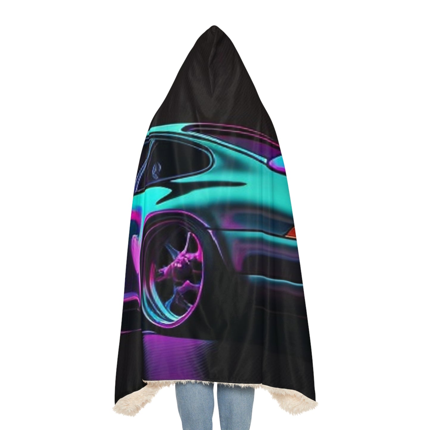 Snuggle Hooded Blanket Porsche Purple 2