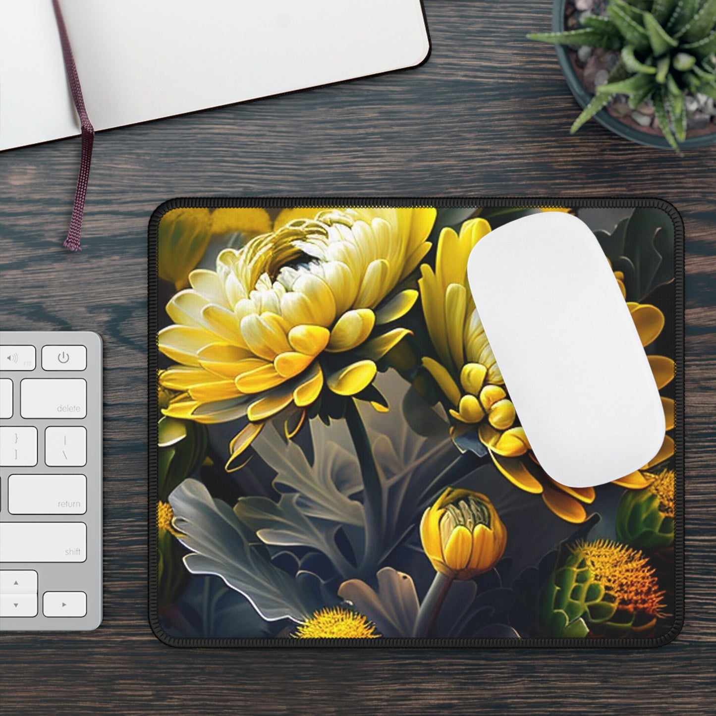 Gaming Mouse Pad  Yellow Hermosas Flores Amarillas 2