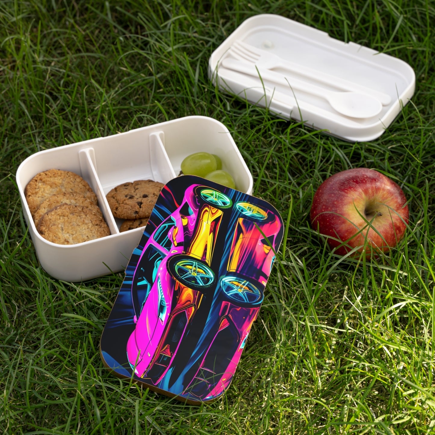 Bento Lunch Box Pink Macro Ferrari 3