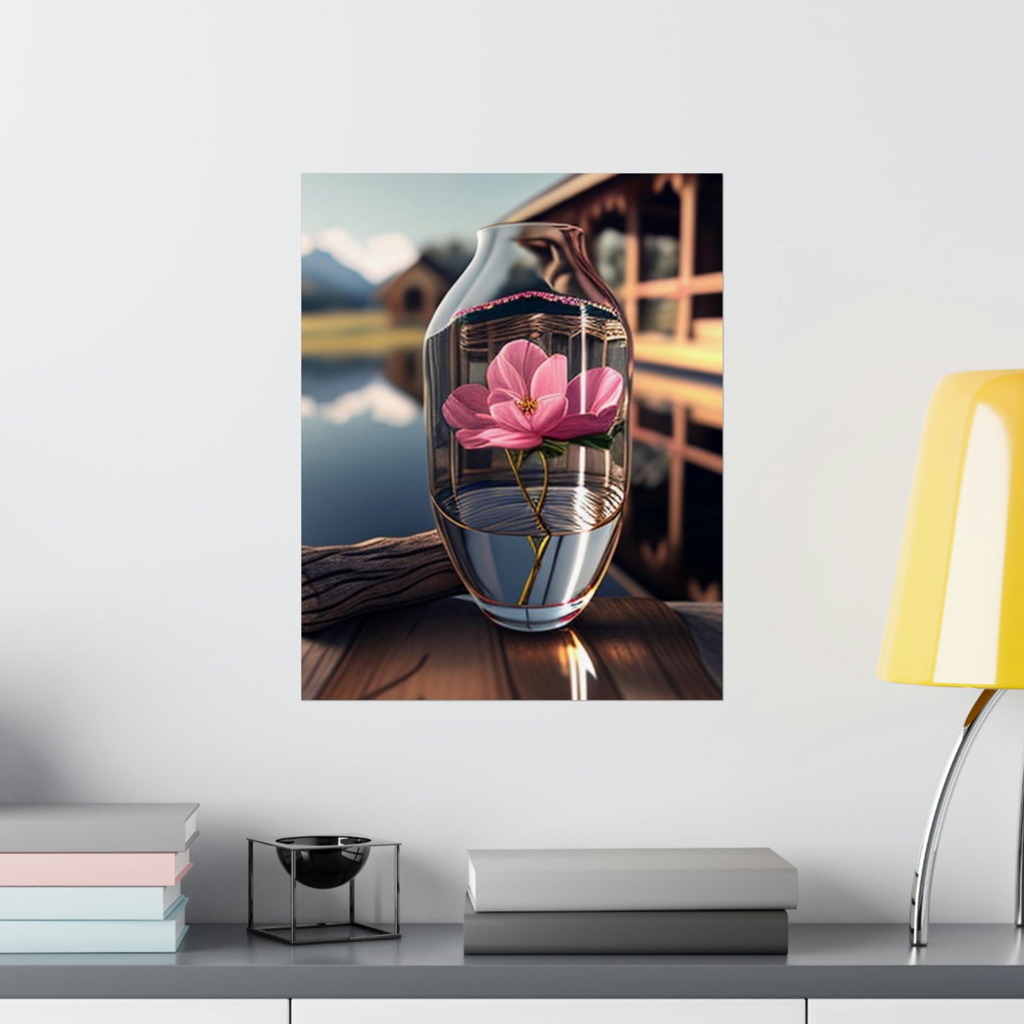 Premium Matte Vertical Posters Pink Magnolia 4