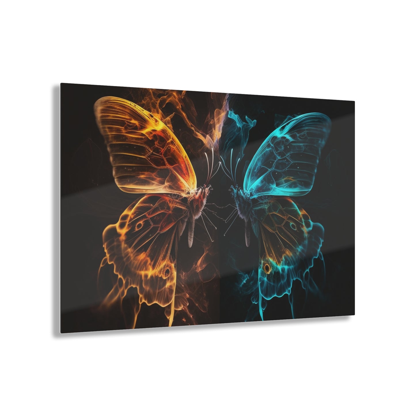 Acrylic Prints Kiss Neon Butterfly 6