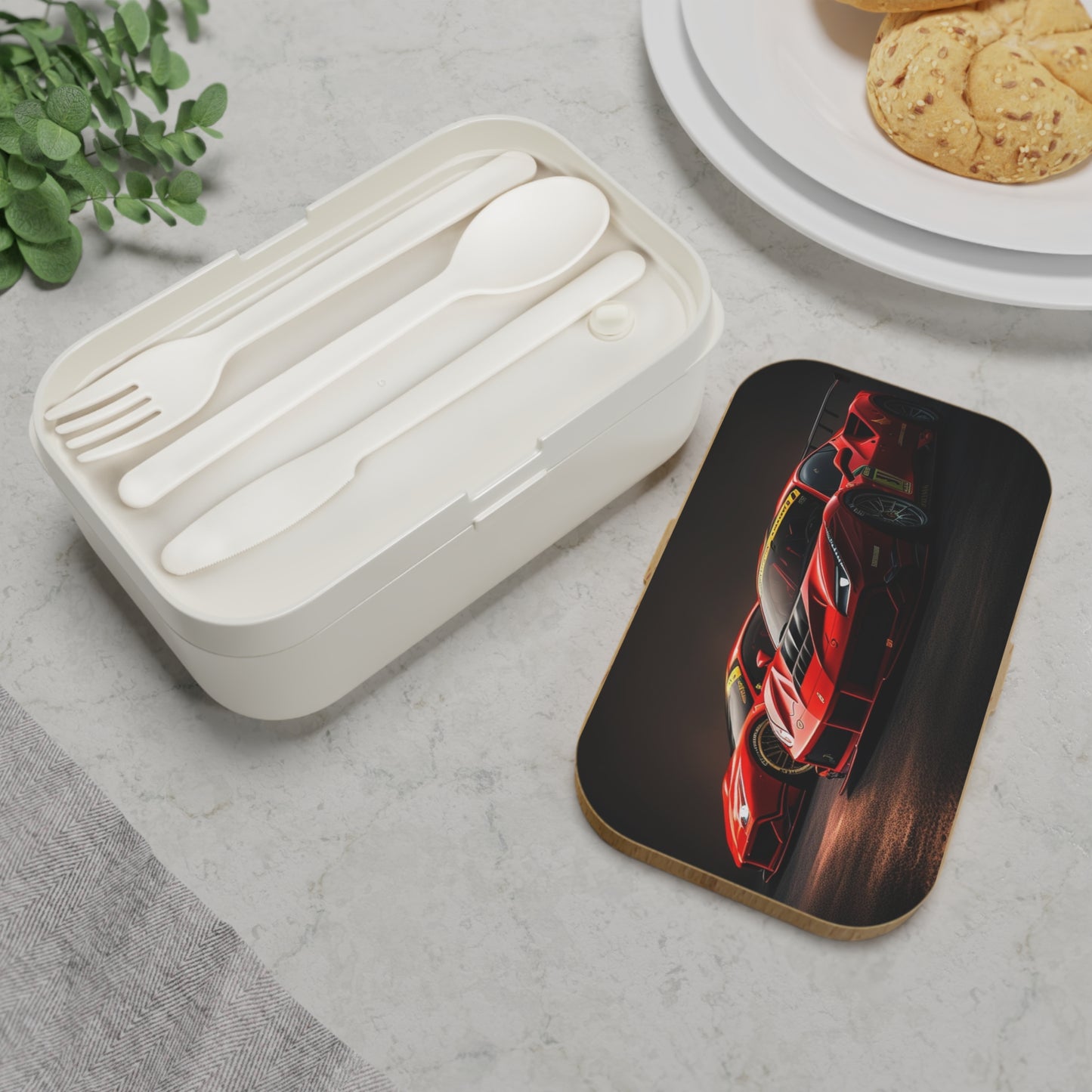 Bento Lunch Box Ferrari Red 4