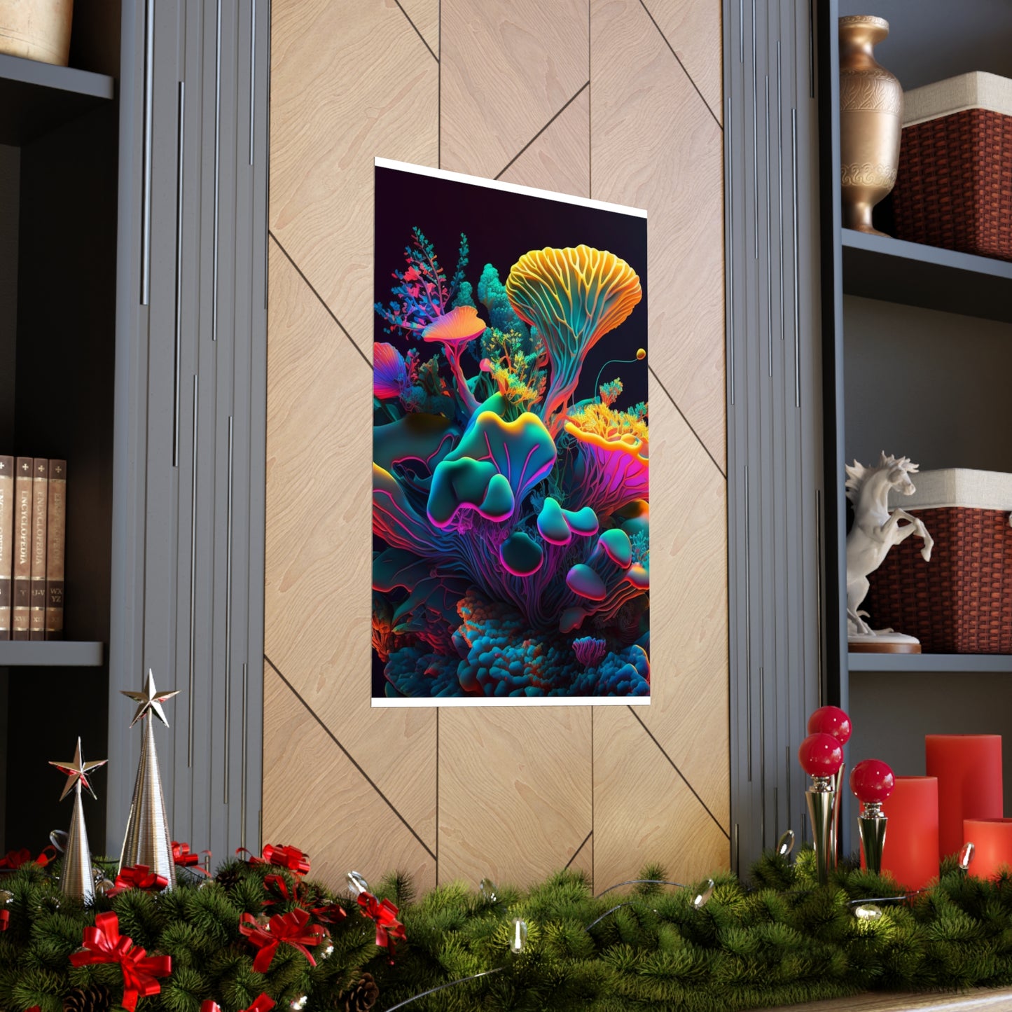 Premium Matte Vertical Posters Macro Coral Reef 1