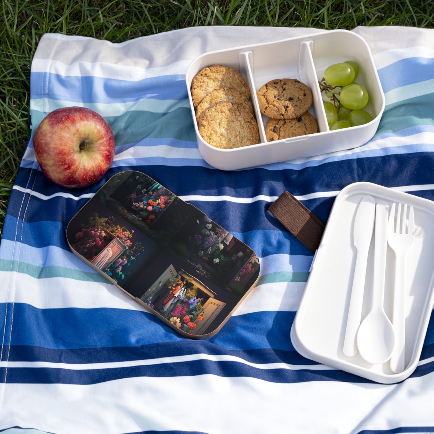 Bento Lunch Box A Wardrobe Surrounded by Flowers 5