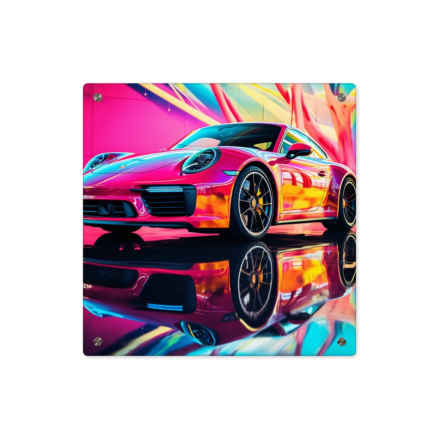 Acrylic Wall Art Panels Macro Porsche 4