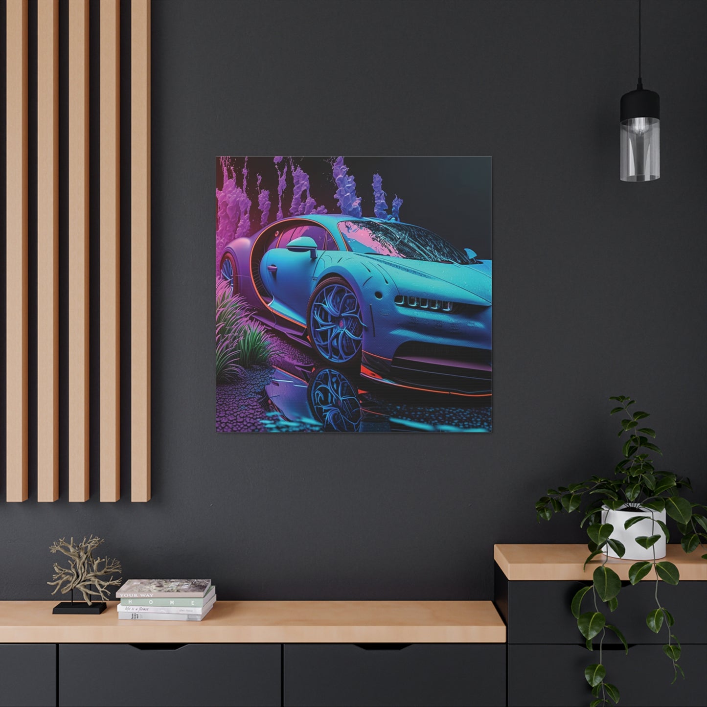 Canvas Gallery Wraps Bugatti Neon Chiron 2