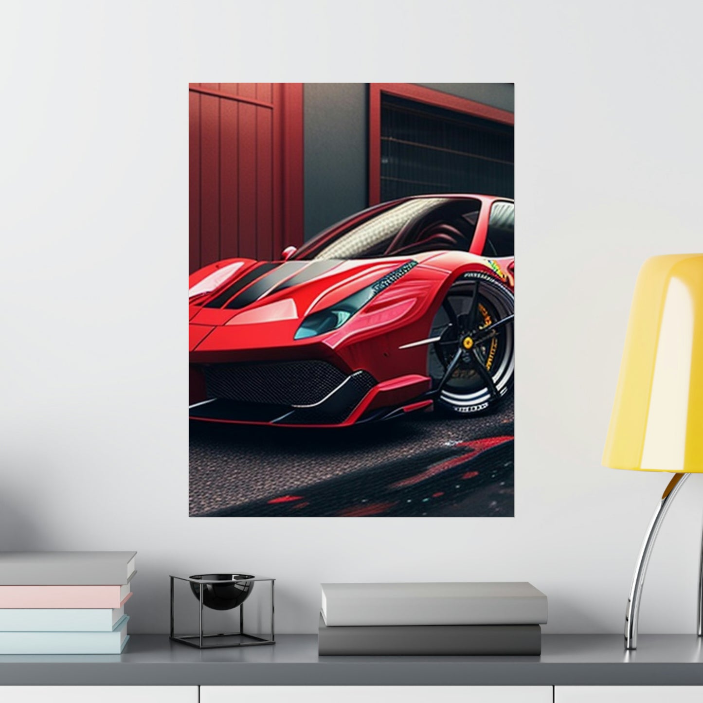 Premium Matte Vertical Posters Ferrari Hyper 1