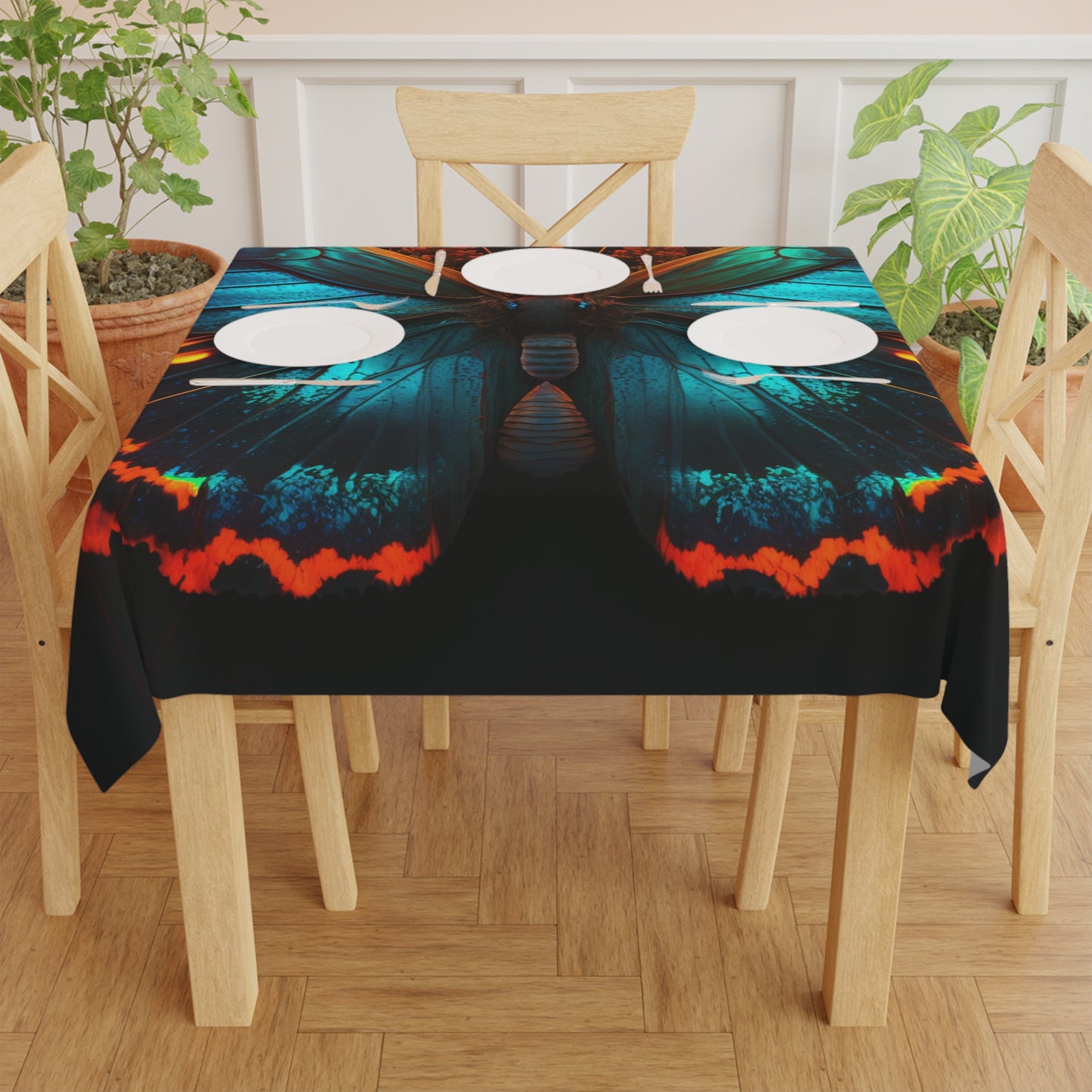 Tablecloth Neon Butterfly Flair 3