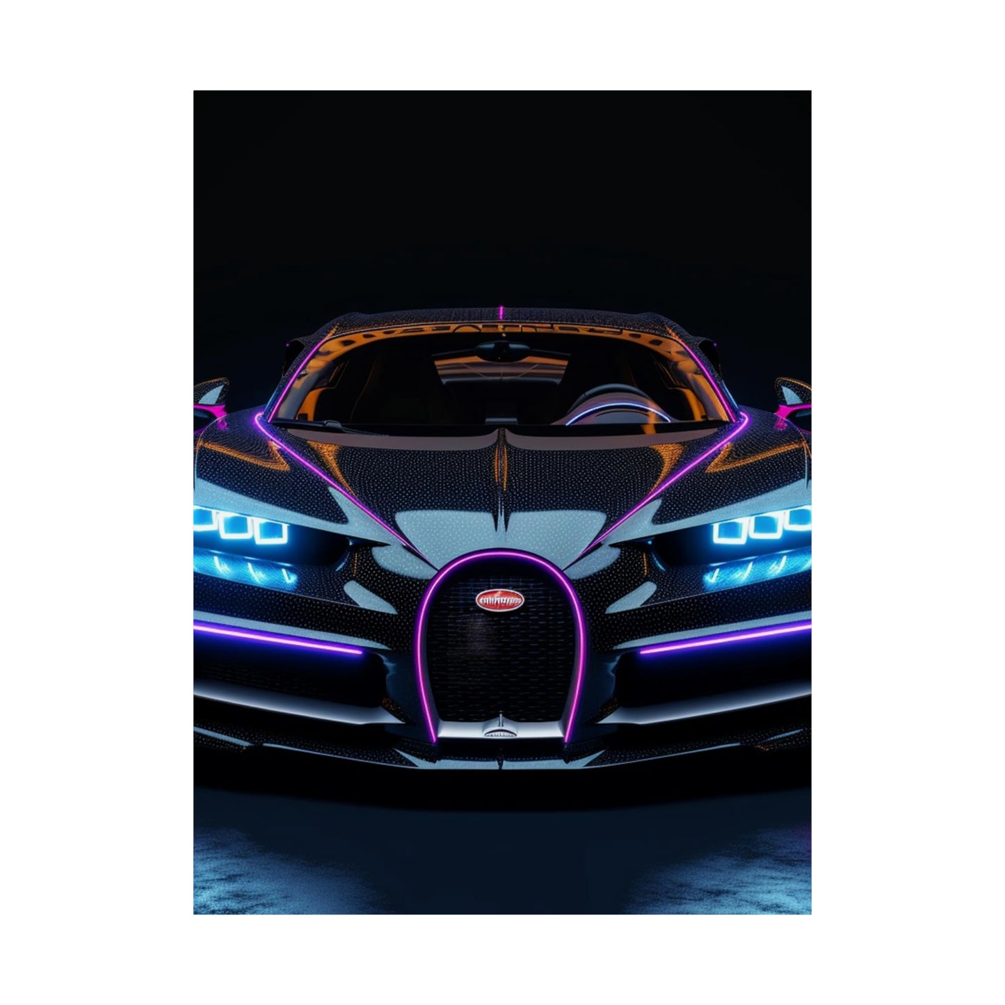 Premium Matte Vertical Posters Hyper Bugatti Chiron 2