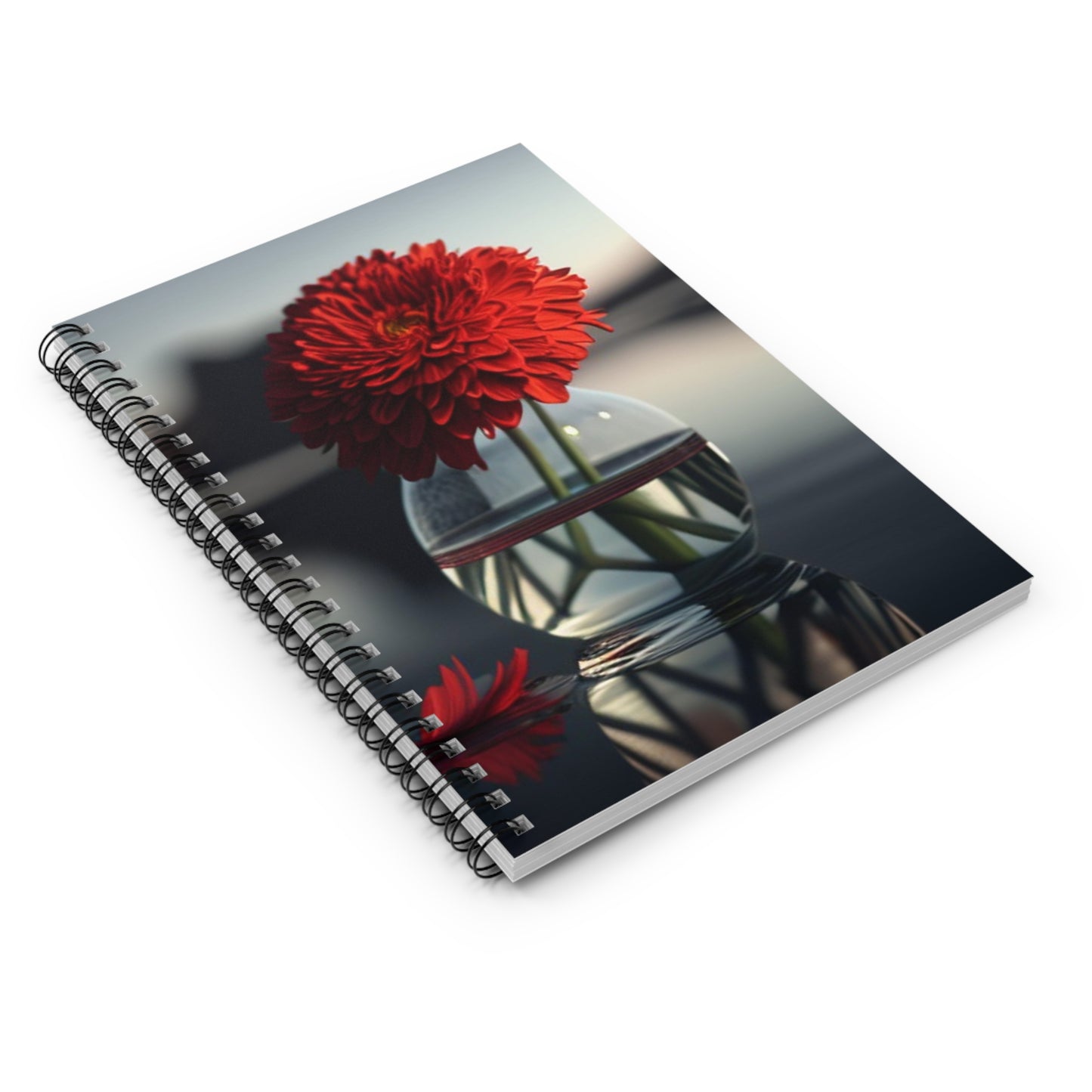 Spiral Notebook - Ruled Line Chrysanthemum 2