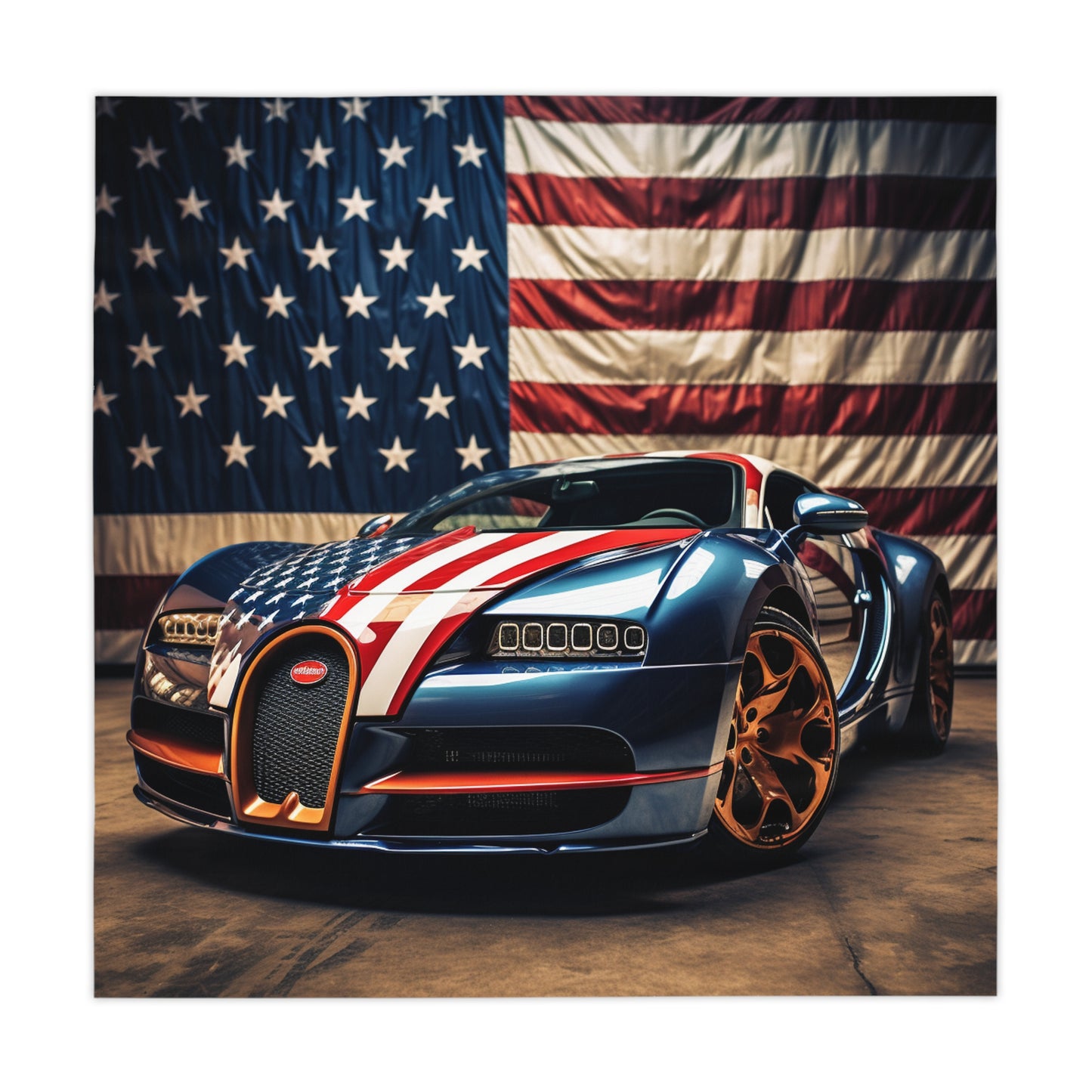 Tablecloth Bugatti Flag American 4