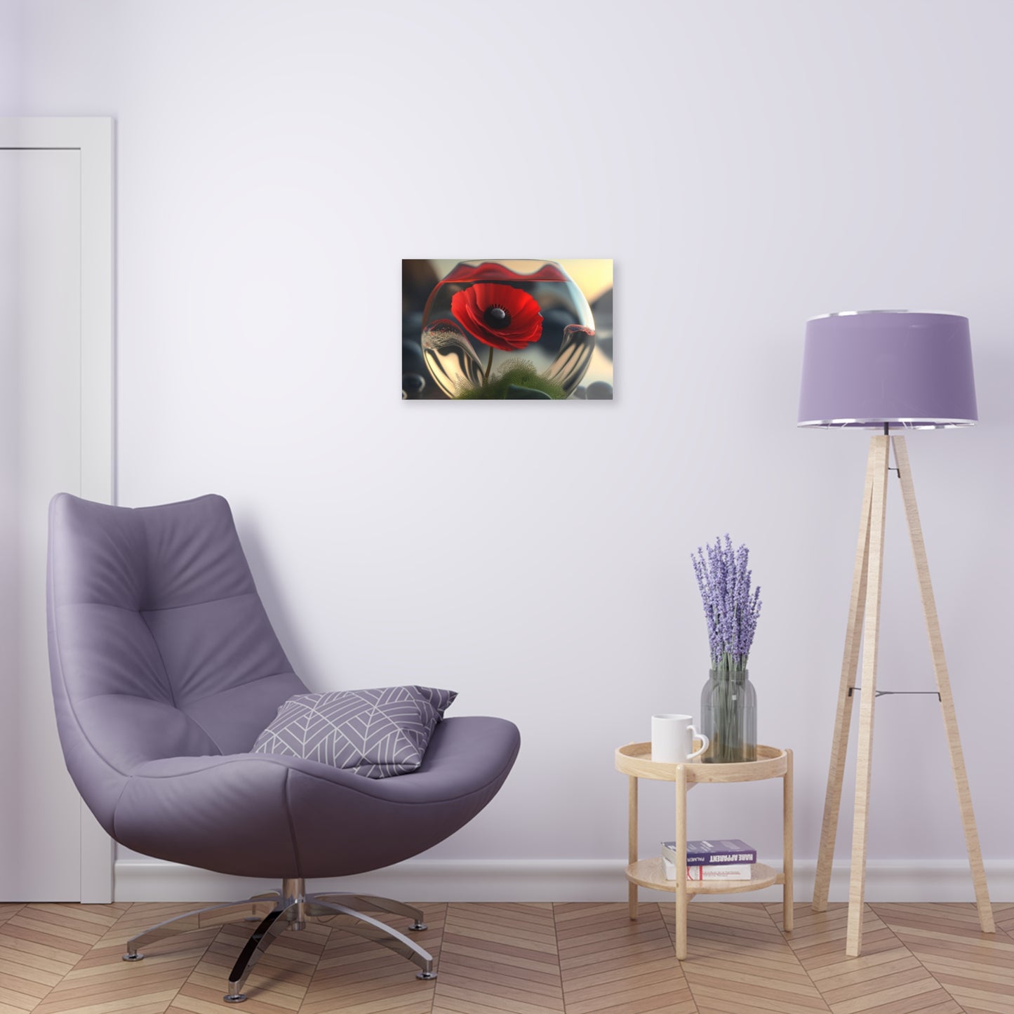 Acrylic Prints Red Anemone in a Vase 3