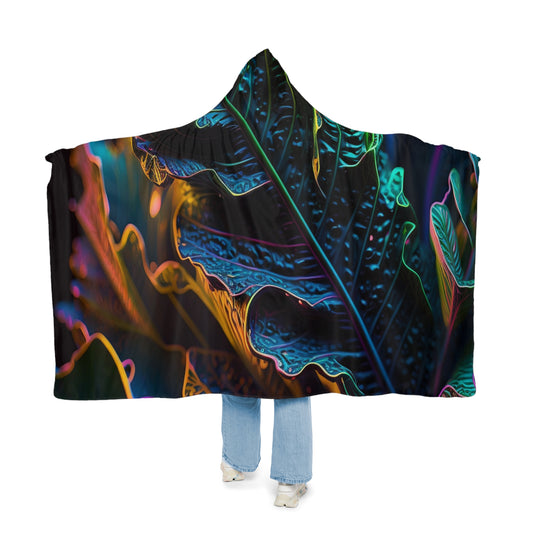 Snuggle Hooded Blanket Florescent Skull Death 4