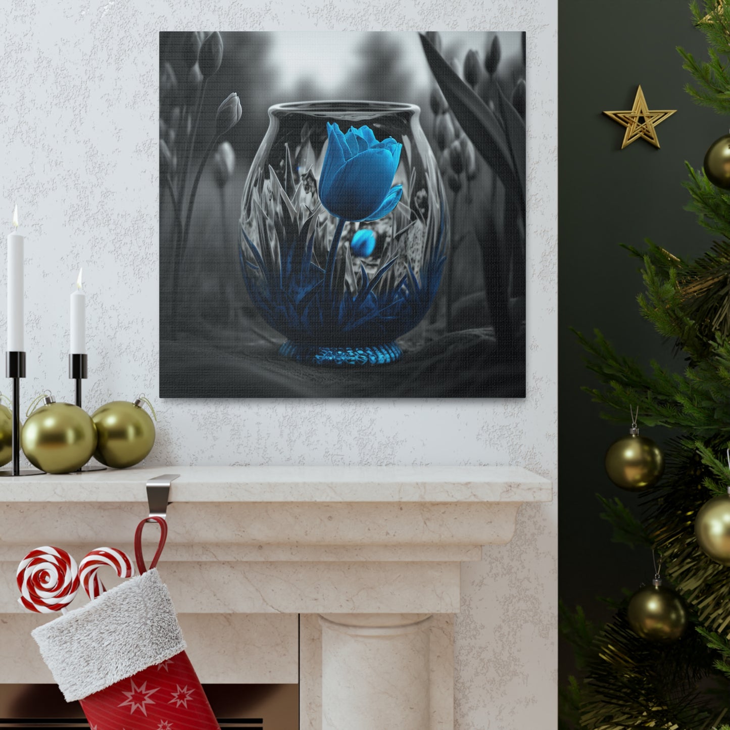 Canvas Gallery Wraps Tulip Blue 6