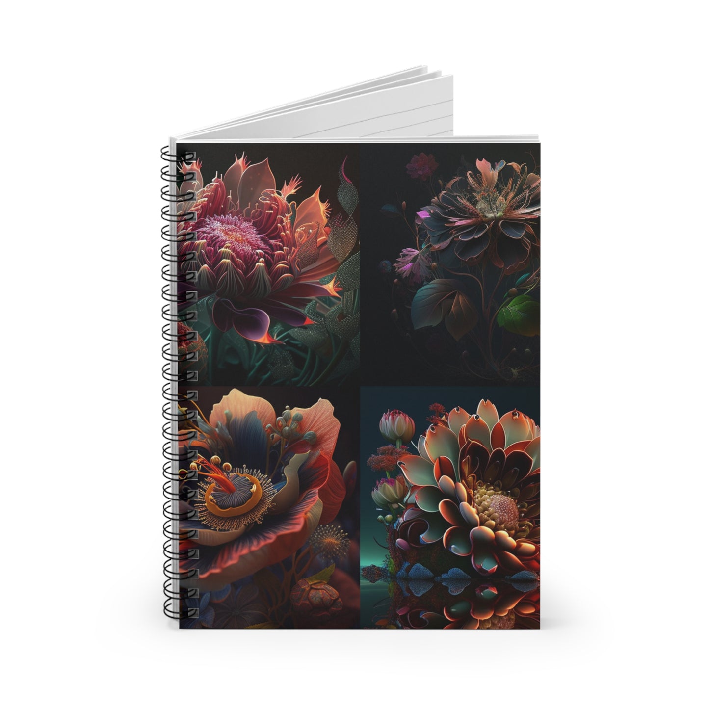 Spiral Notebook - Ruled Line Flower Arangment 5