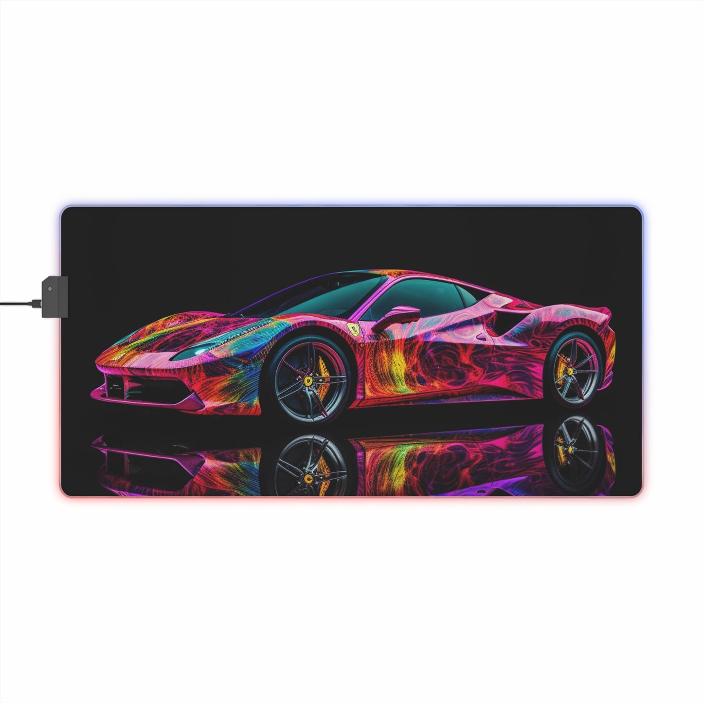 LED Gaming Mouse Pad Ferrari Color 4