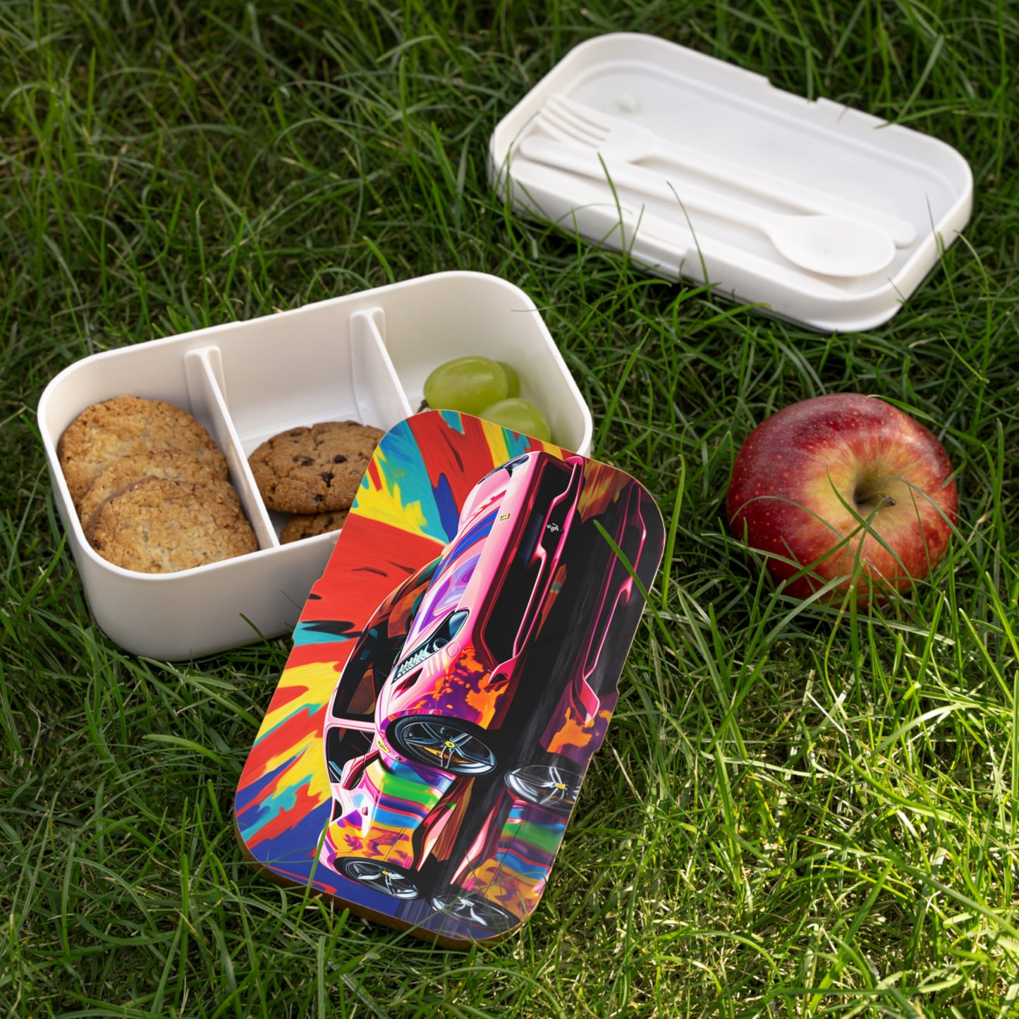 Bento Lunch Box Hyper Colorfull Ferrari 3
