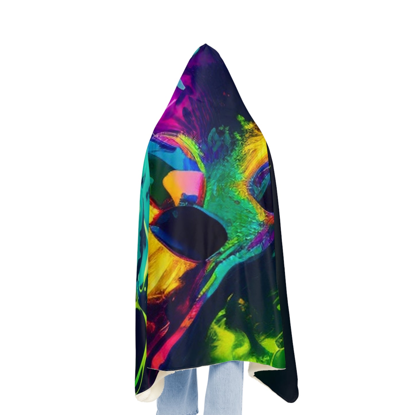 Snuggle Hooded Blanket Florescent Glow 4