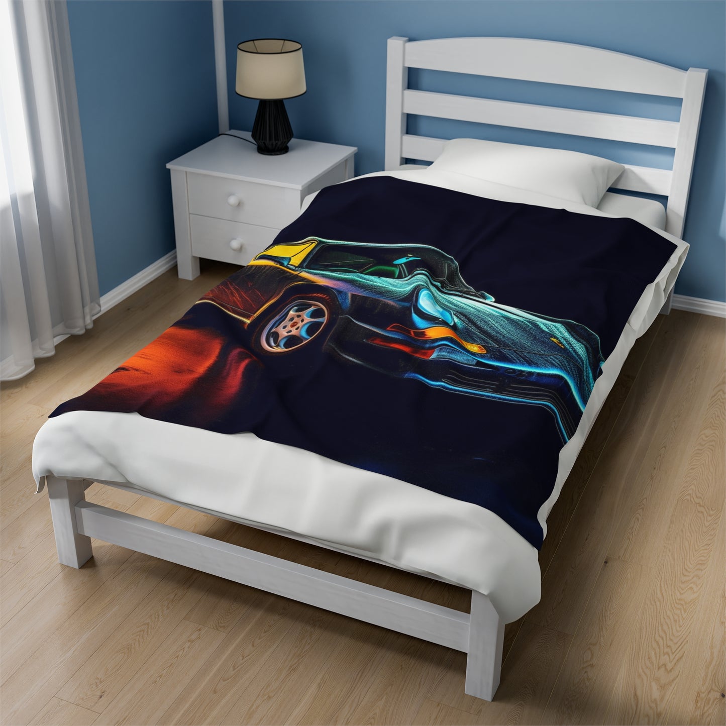 Velveteen Plush Blanket Porsche 933 3