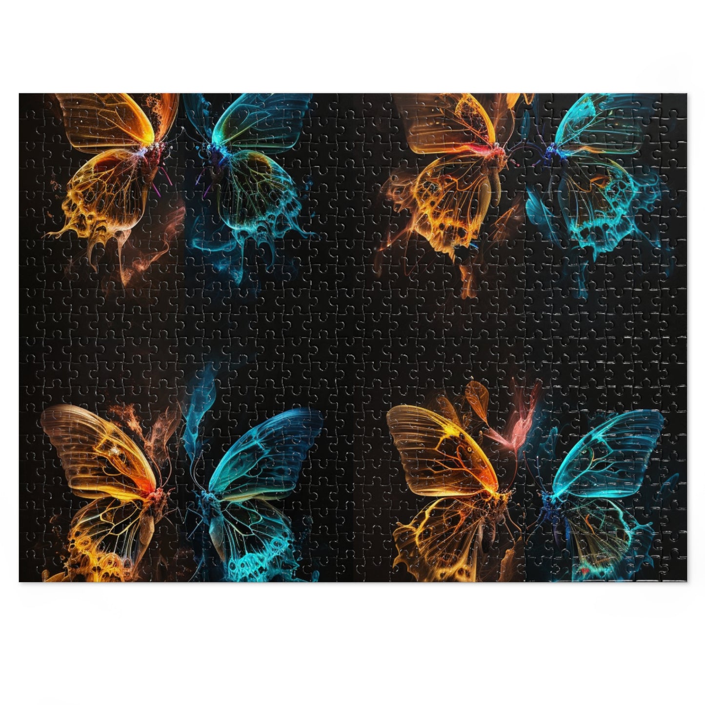 Jigsaw Puzzle (30, 110, 252, 500,1000-Piece) Kiss Neon Butterfly 5