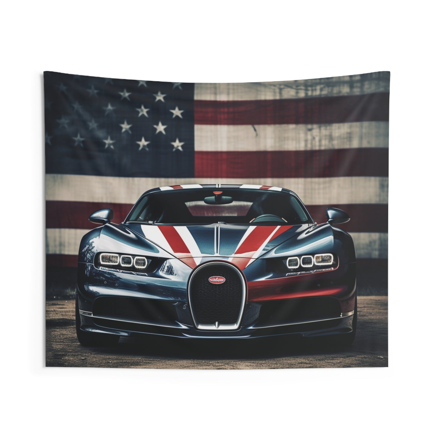 Indoor Wall Tapestries Bugatti Flag 2