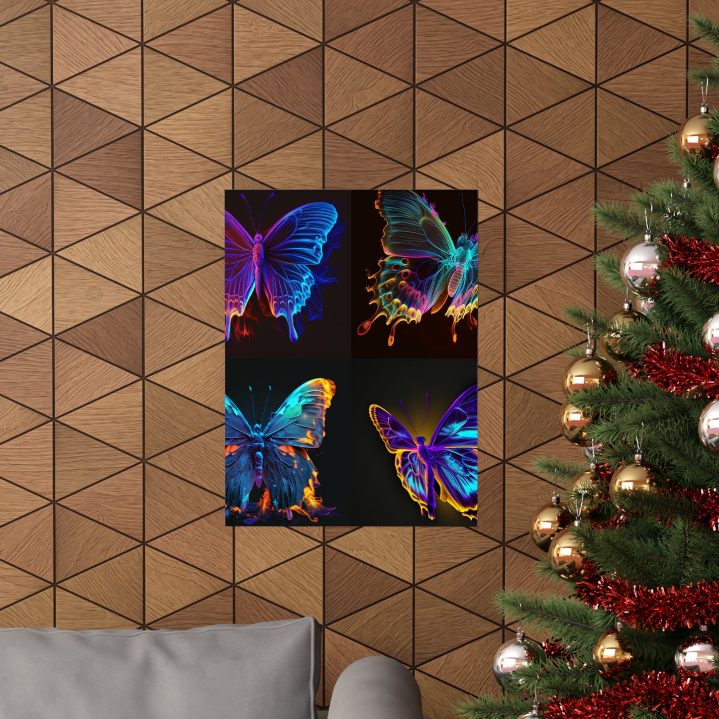 Premium Matte Vertical Posters Thermal Butterfly 5