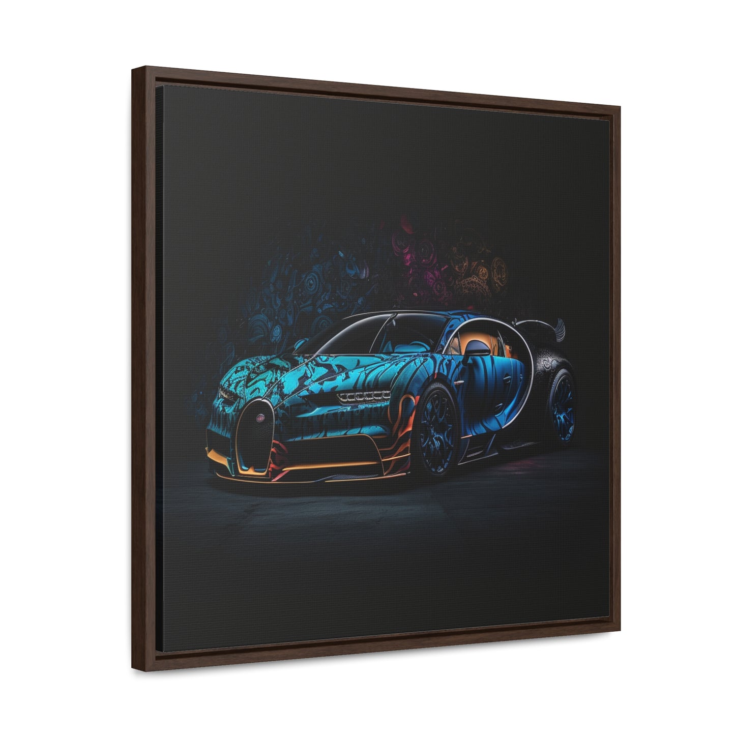 Gallery Canvas Wraps, Square Frame Bugatti Blue 3