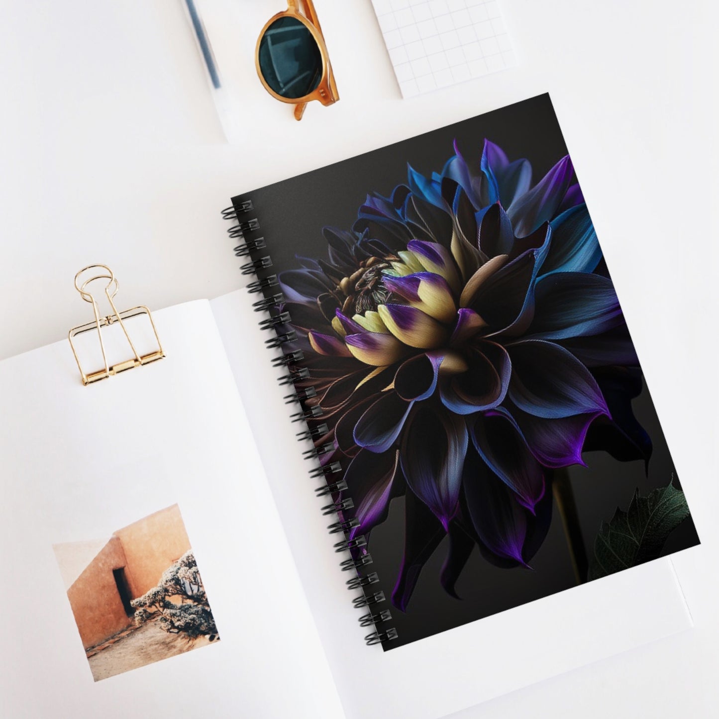 Spiral Notebook - Ruled Line Dahlia Purple 1