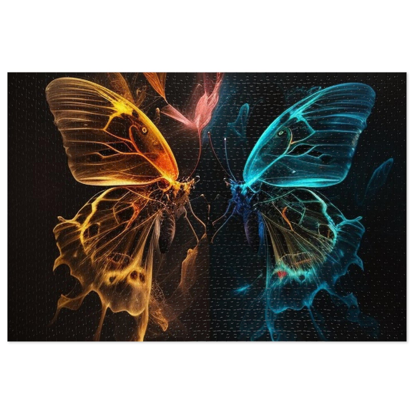 Jigsaw Puzzle (30, 110, 252, 500,1000-Piece) Kiss Neon Butterfly 4