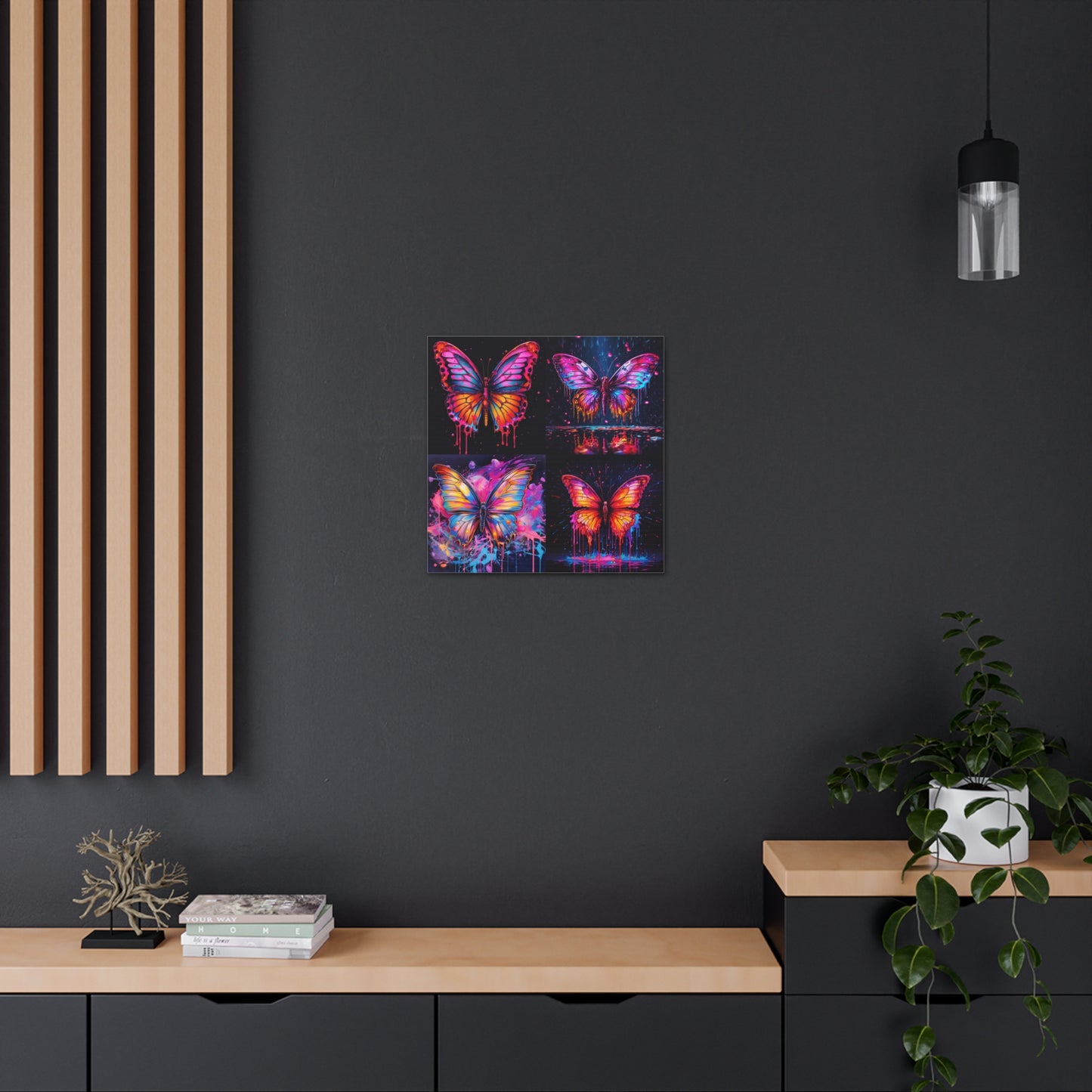 Canvas Gallery Wraps Pink Butterfly Flair 5