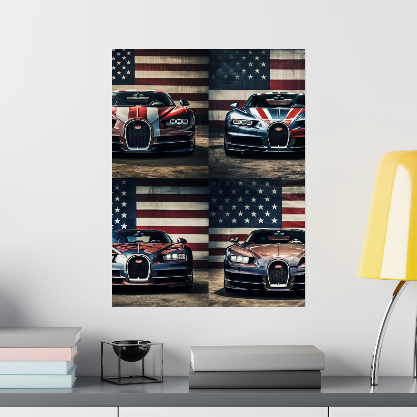 Premium Matte Vertical Posters Bugatti Flag 5