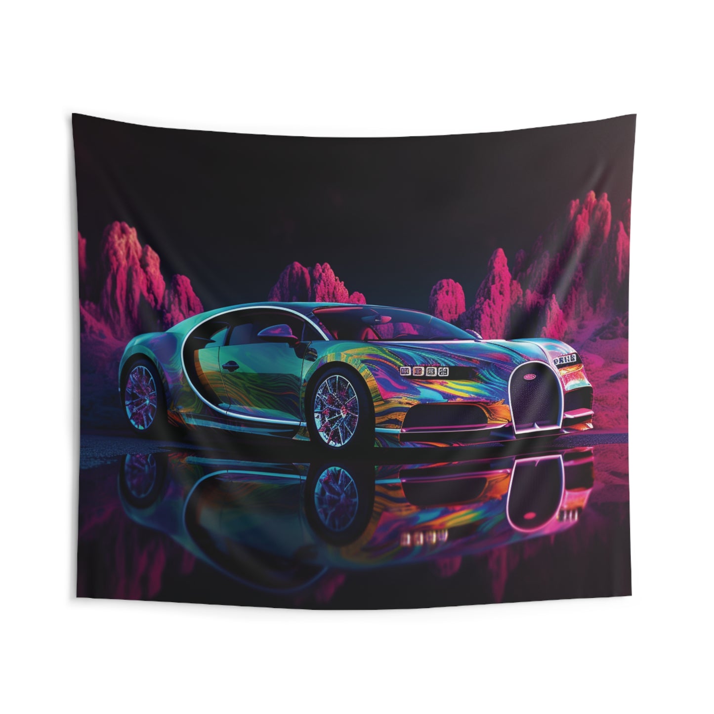 Indoor Wall Tapestries Florescent Bugatti Flair 2