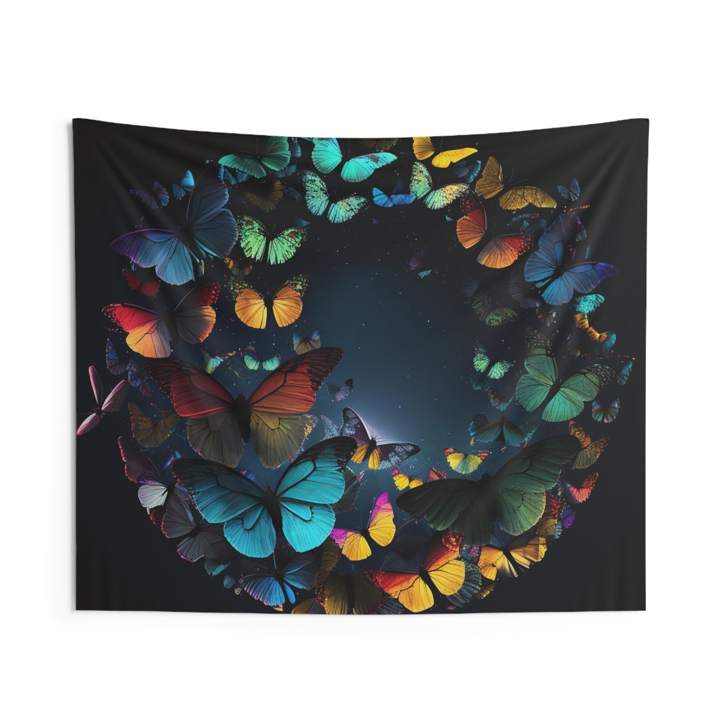 Indoor Wall Tapestries Moon Butterfly 3