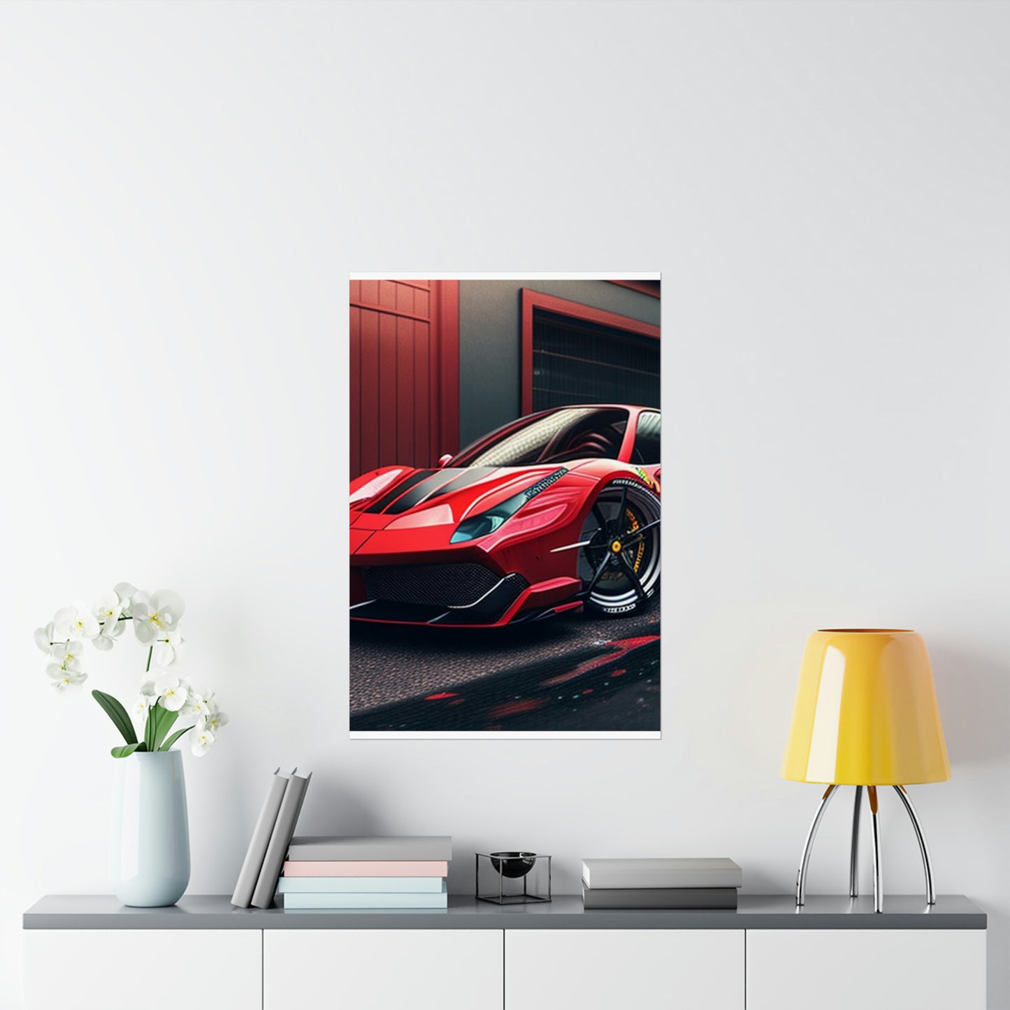 Premium Matte Vertical Posters Ferrari Hyper 1