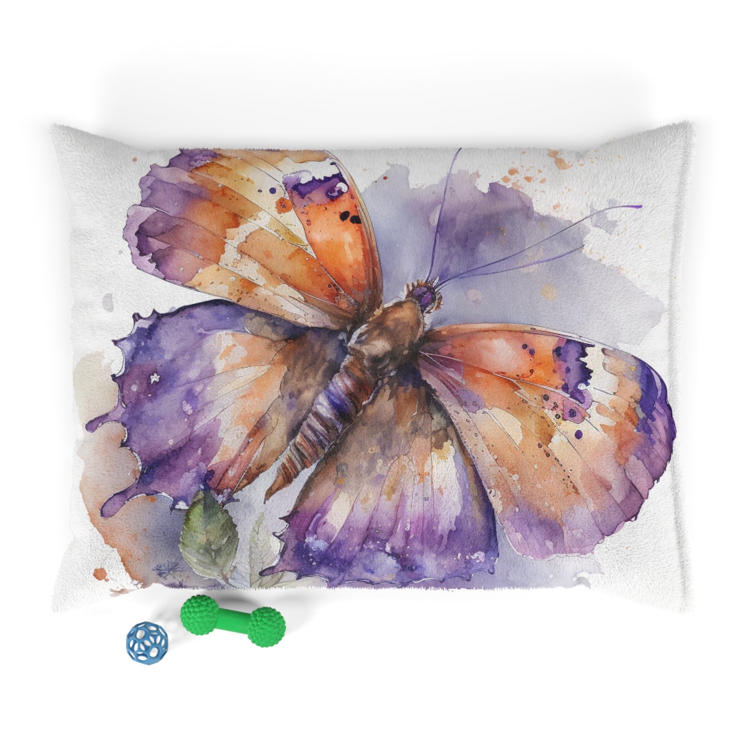 Pet Bed MerlinRose Watercolor Butterfly 1