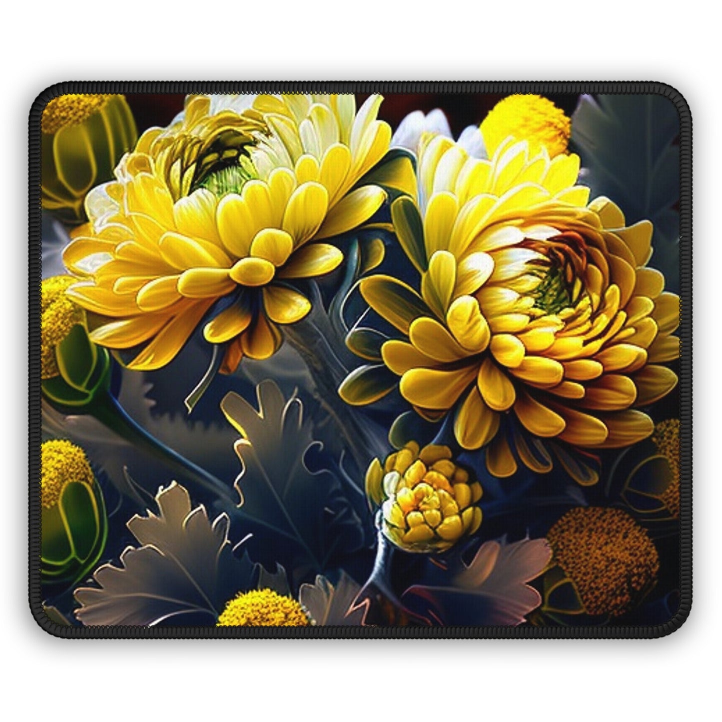 Gaming Mouse Pad  Yellow Hermosas Flores Amarillas 3