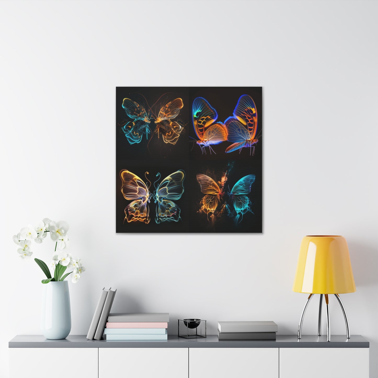 Canvas Gallery Wraps Neon Glo Butterfly 5