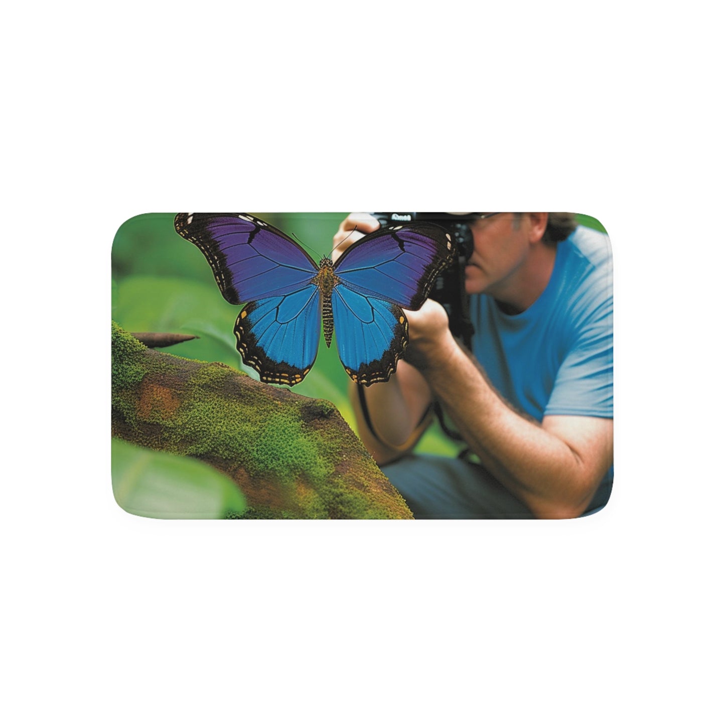 Memory Foam Bath Mat Jungle Butterfly 4