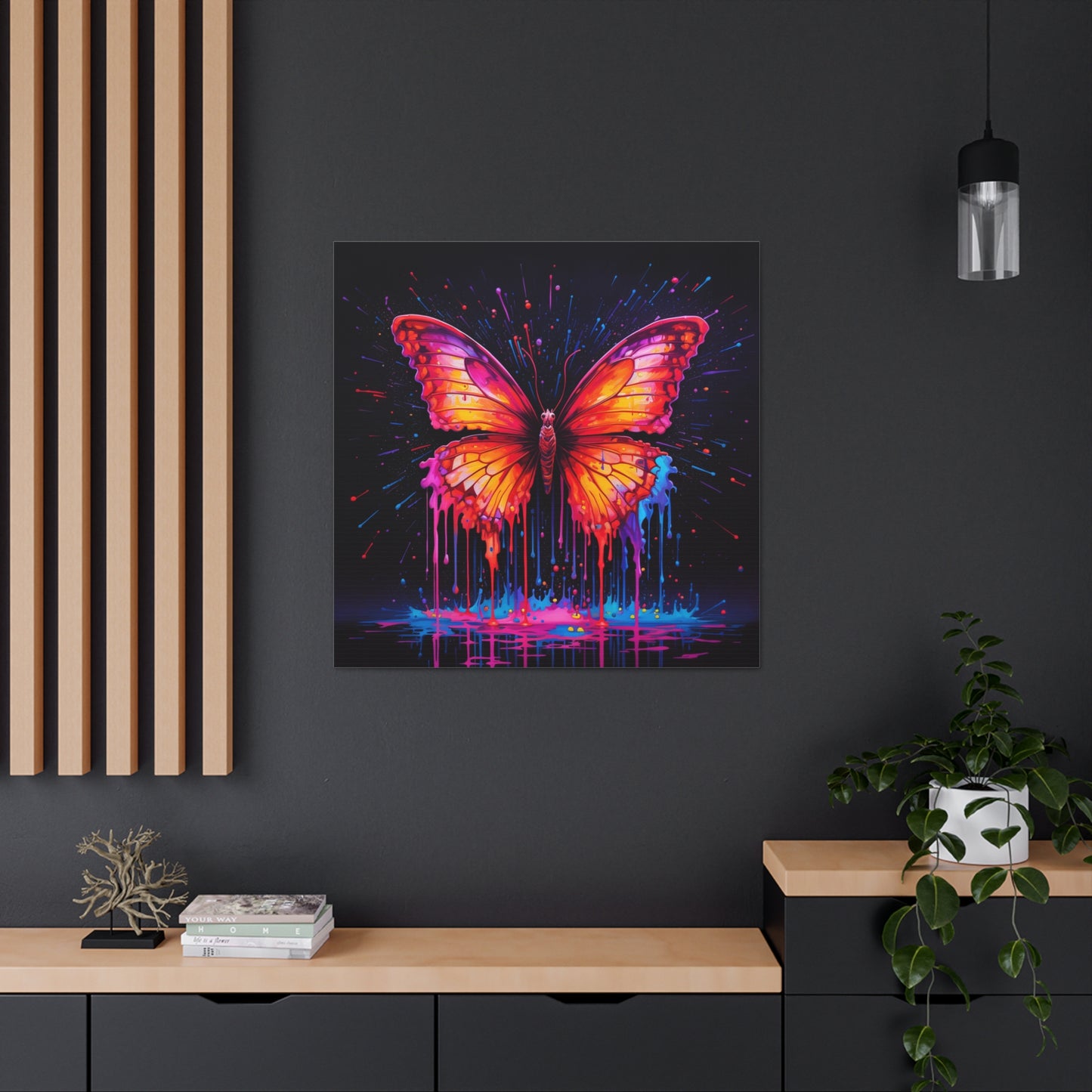 Canvas Gallery Wraps Pink Butterfly Flair 4