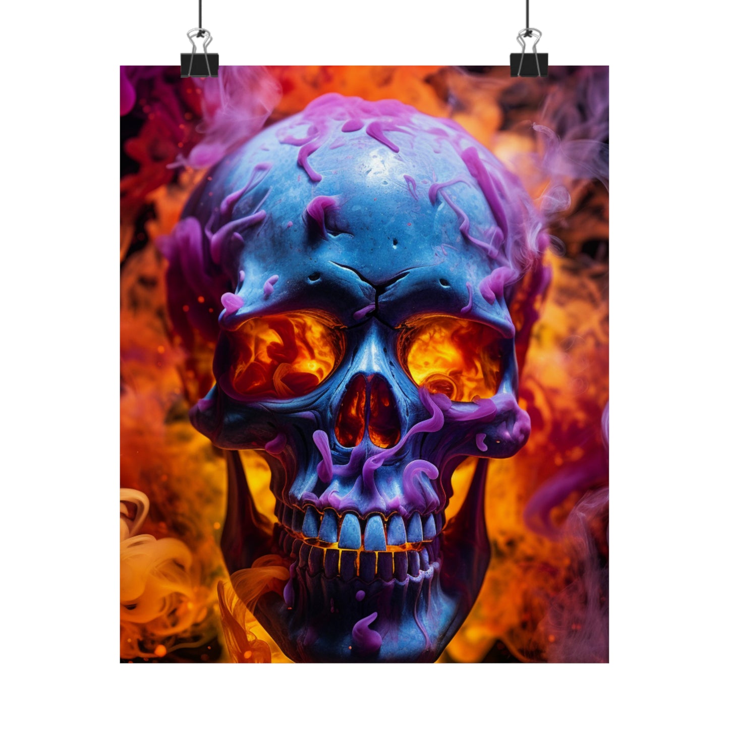 Premium Matte Vertical Posters Macro Skull 3