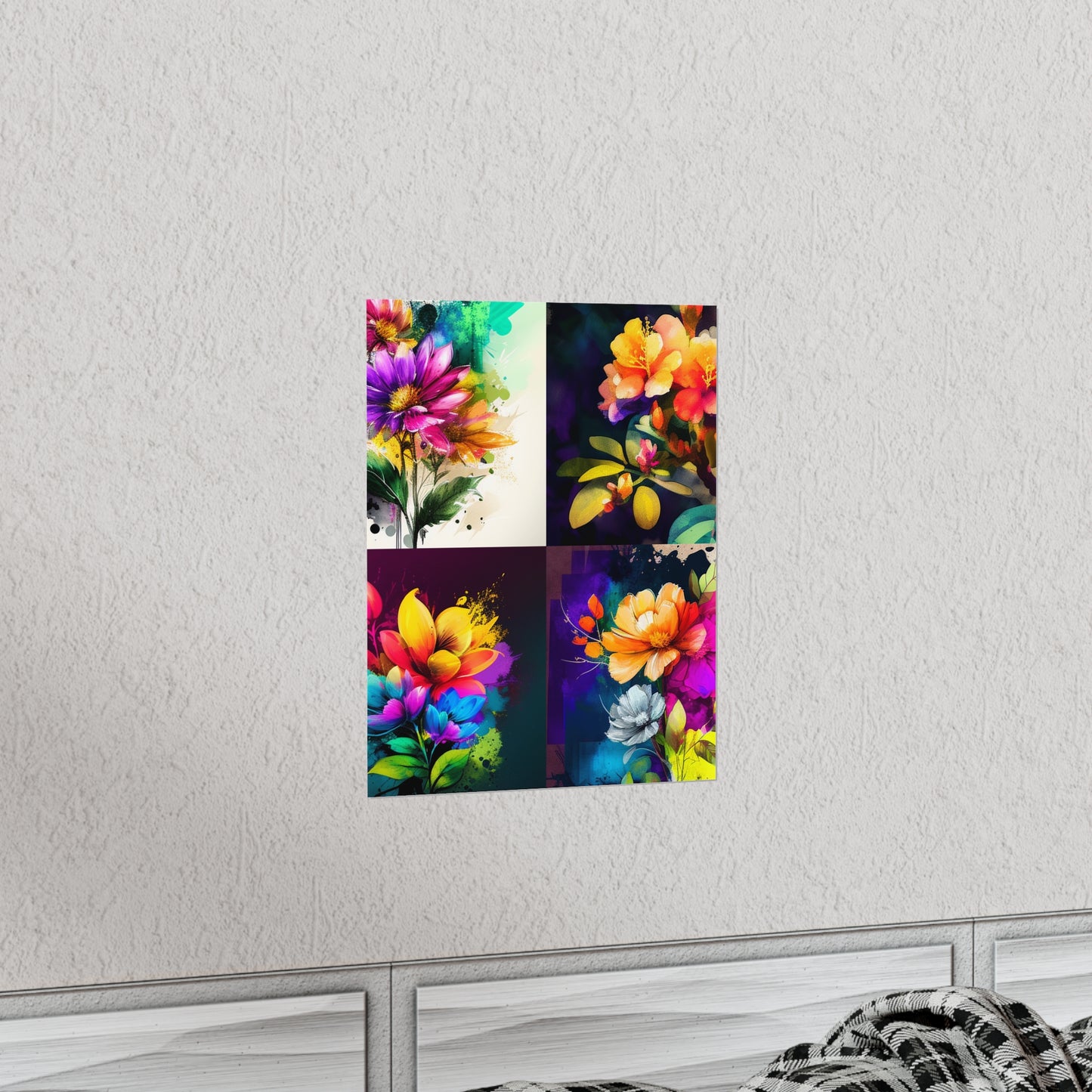 Premium Matte Vertical Posters Bright Spring Flowers 5