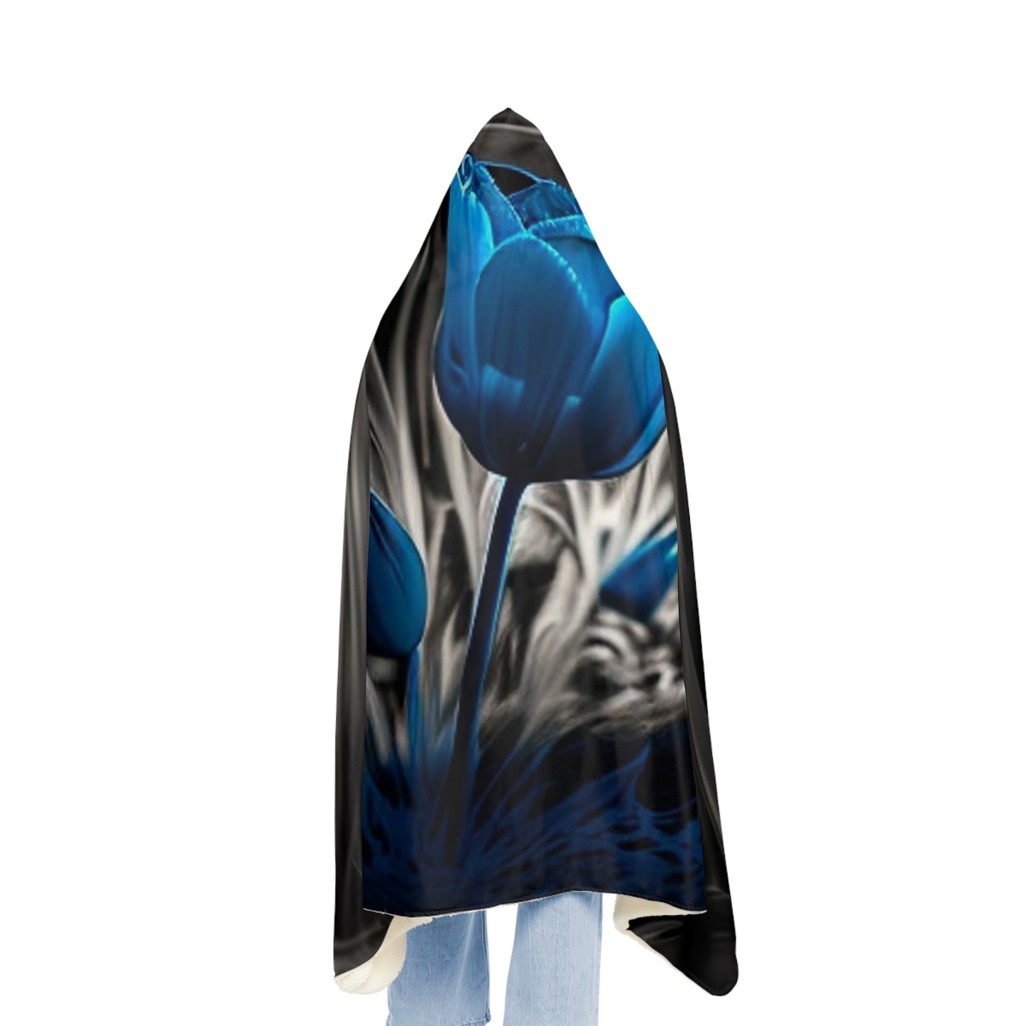 Snuggle Hooded Blanket Tulip Blue 3