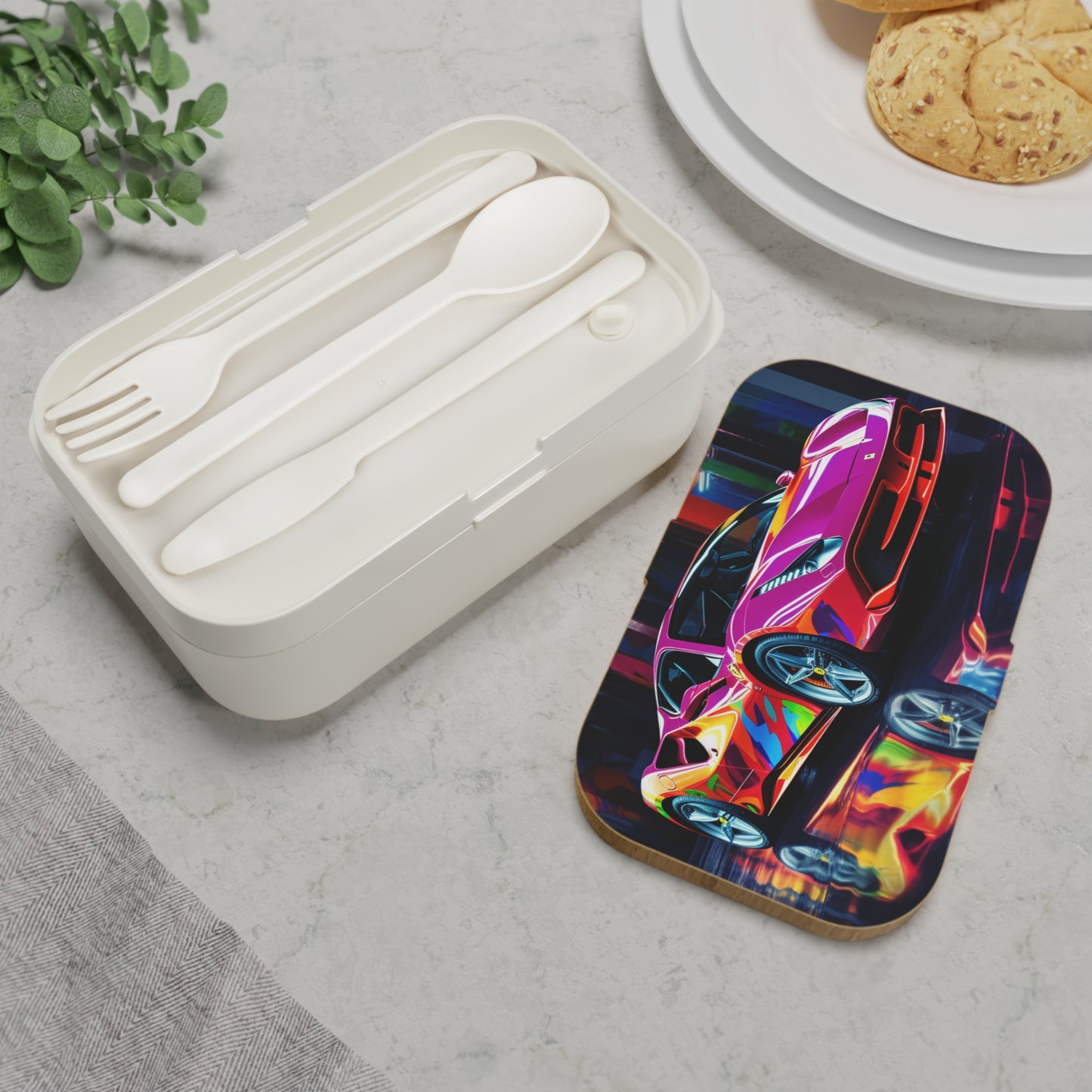 Bento Lunch Box Pink Macro Ferrari 1
