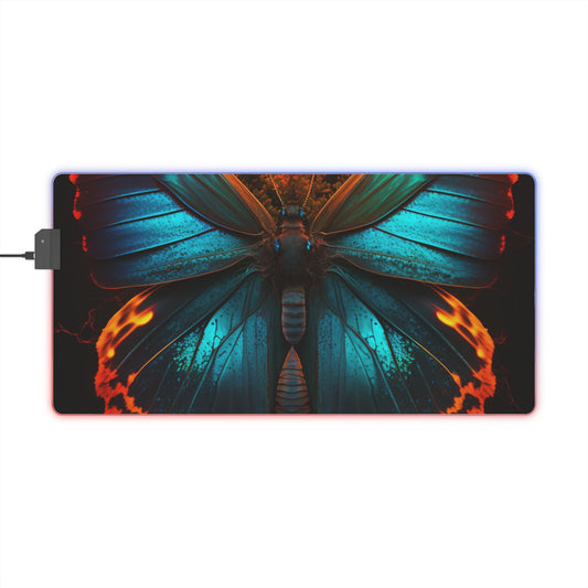 LED Gaming Mouse Pad Neon Butterfly Flair 3