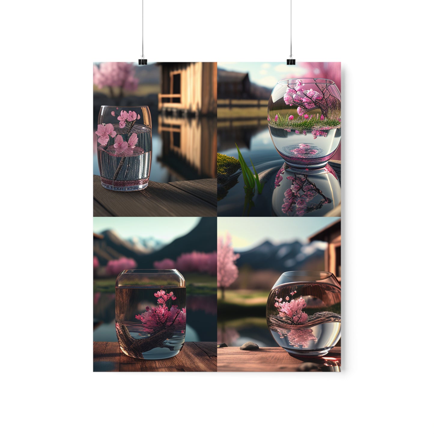 Premium Matte Vertical Posters Cherry Blossom 5