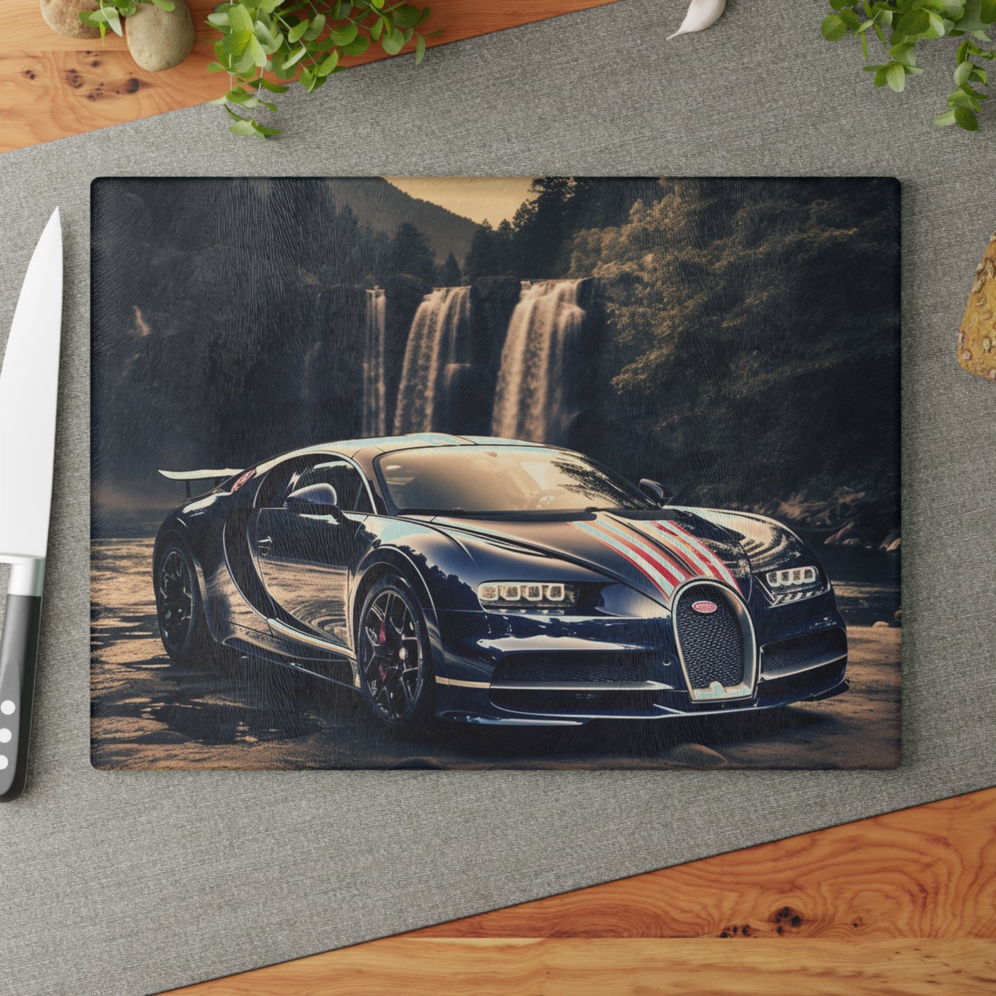 Glass Cutting Board Bugatti Waterfall 2