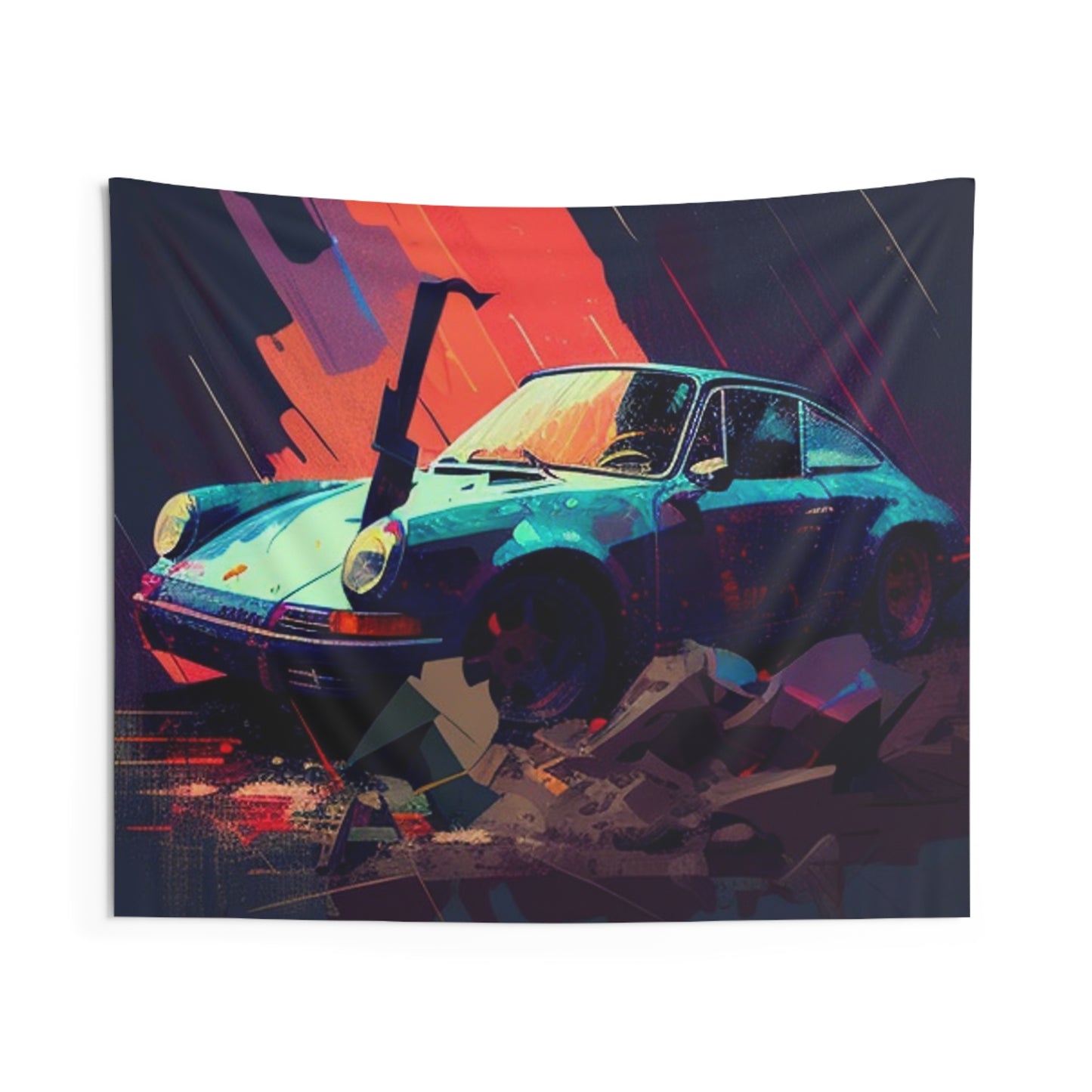 Indoor Wall Tapestries Porsche Abstract 2