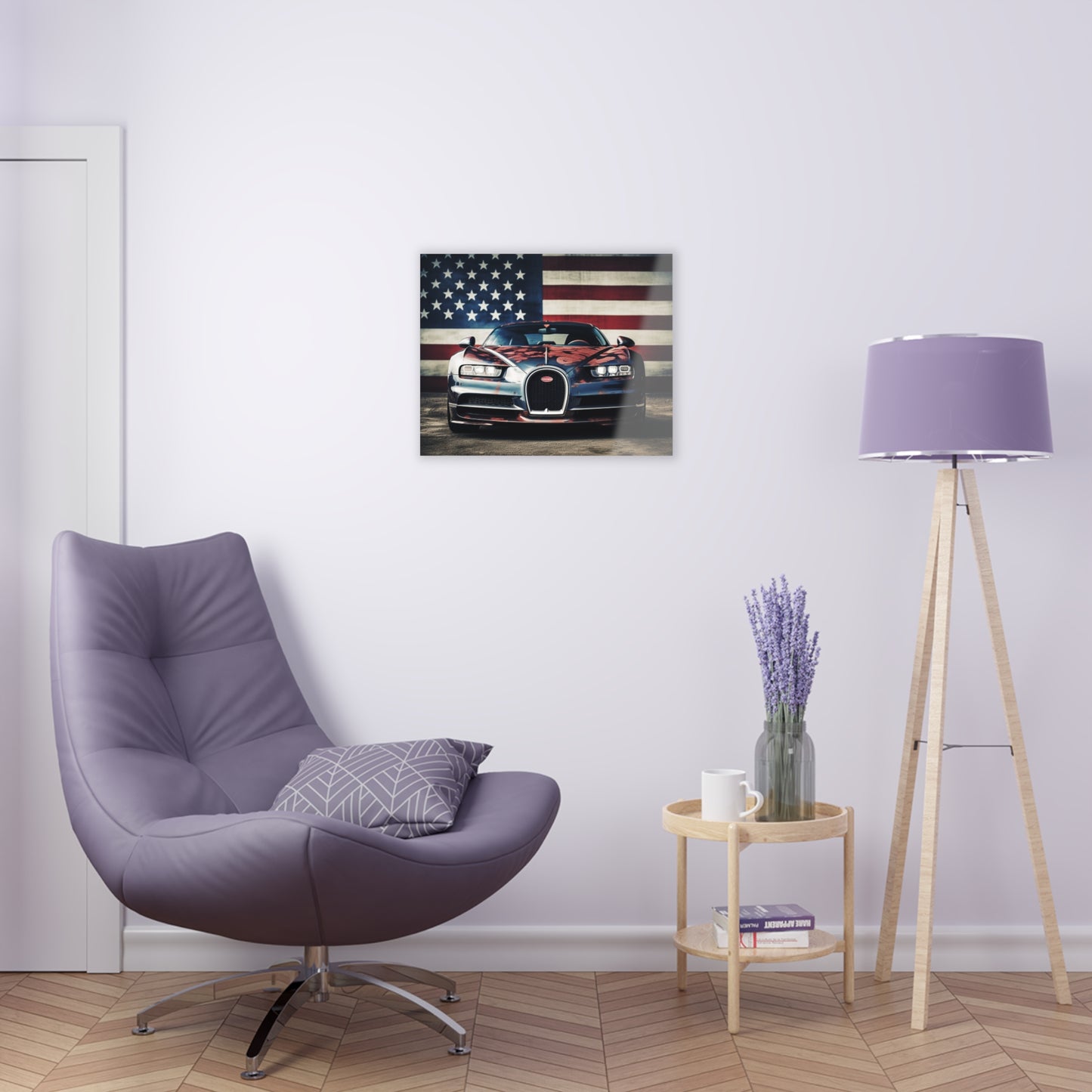 Acrylic Prints Bugatti Flag 3